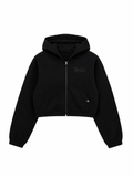 DRILL CROPPED ZIP HOODIE