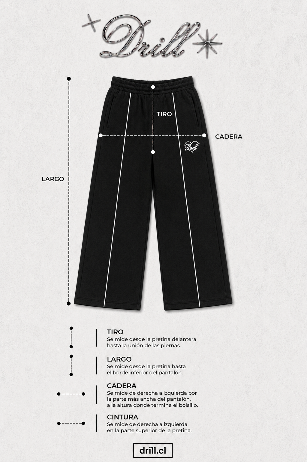 PANT LOVE NEGRO