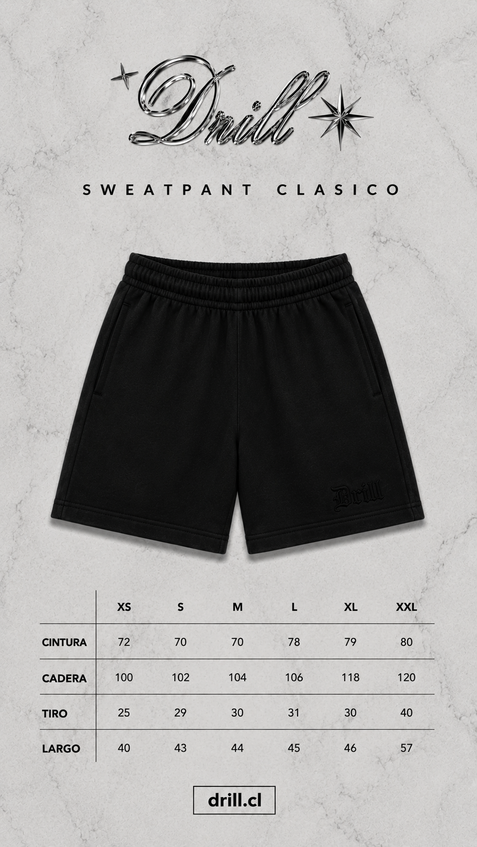 SHORT NEGRO LARGO MEDIUM