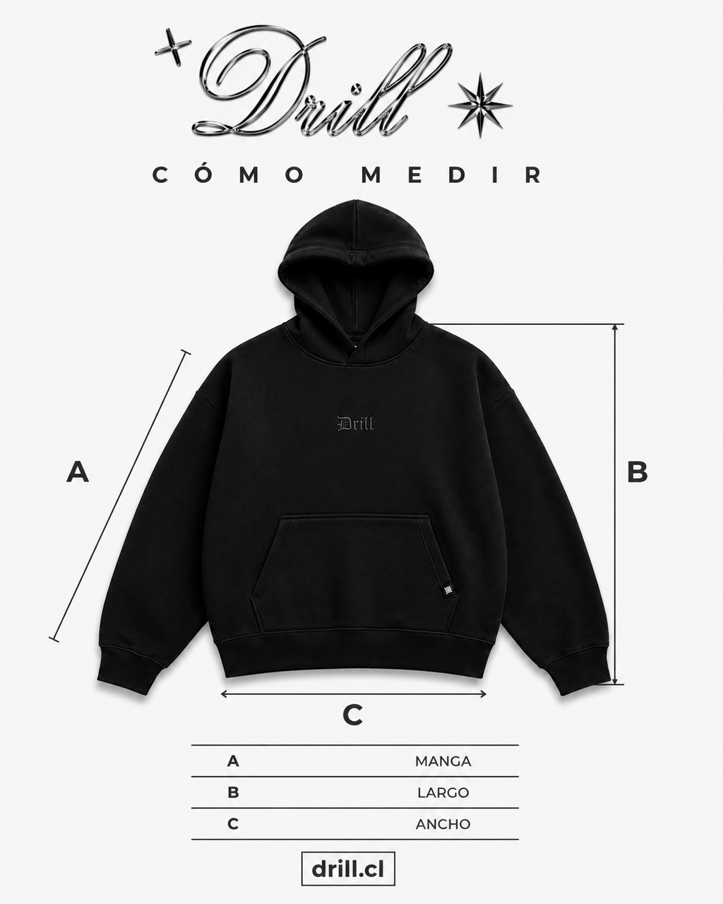 HOODIE CLASICO NEGRO