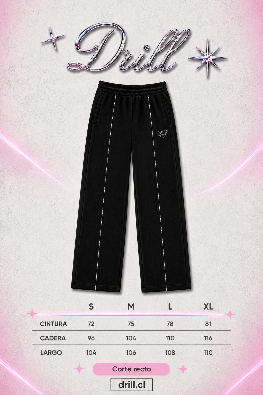 PANT LOVE NEGRO